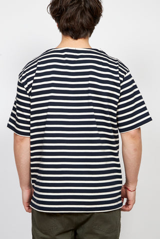 SAGE DE CRET SS Stripe Boat Neck T Shirt