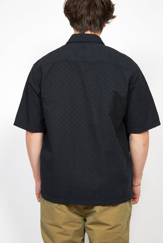 SAGE DE CRET Cotton Dot Jacquard Combination Shirt