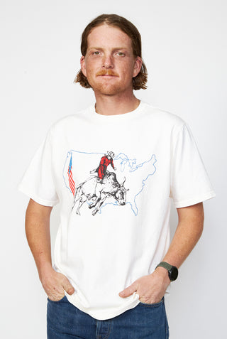 ONE OF THESE DAYS BullRider USA Tee