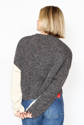 CORDERA  Merino Wool Stitched Cardigan