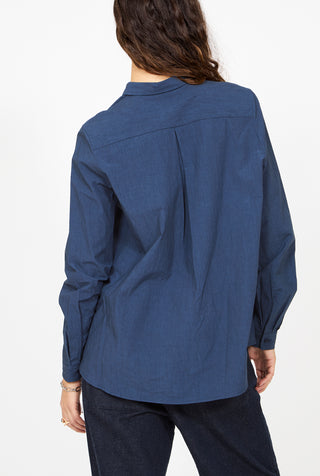 apuntob Soft Blue Button Up