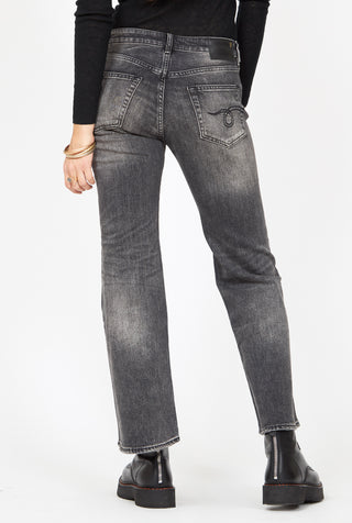 R13 Joan Kick Flare Black