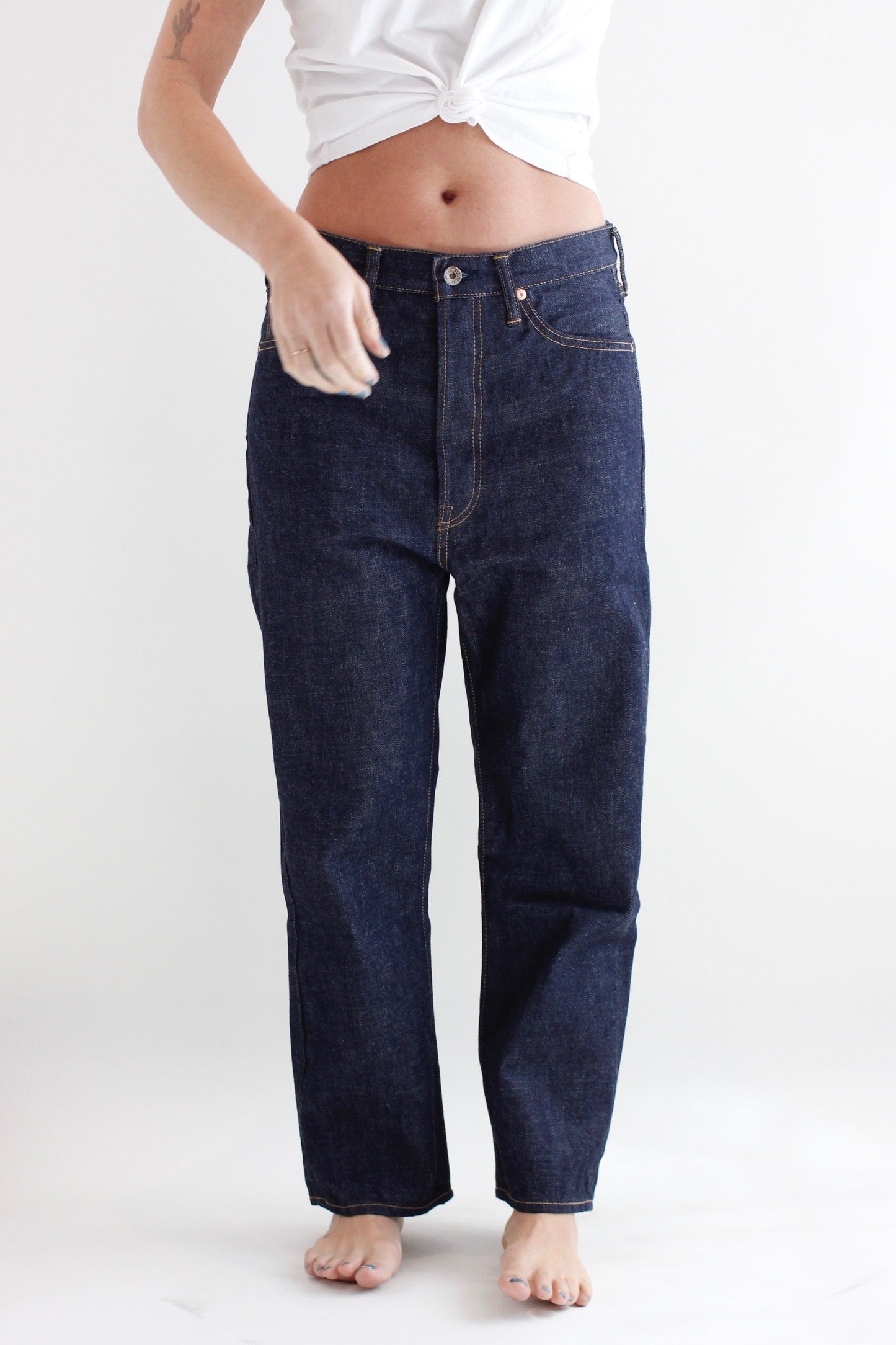 CHIMALA Selvedge Wide Tapered Denim