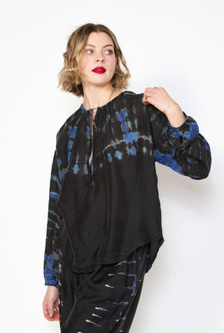 RAQUEL ALLEGRA Dyed Poet Blouse