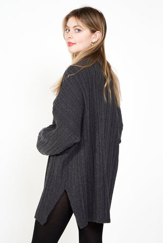 MONICA CORDERA Wool & Cashmere Half Zip Sweater