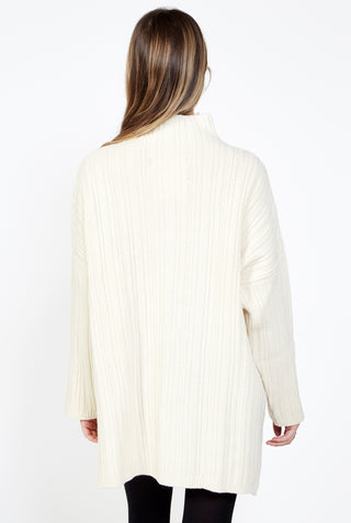 MONICA CORDERA Wool & Cashmere Half Zip Sweater